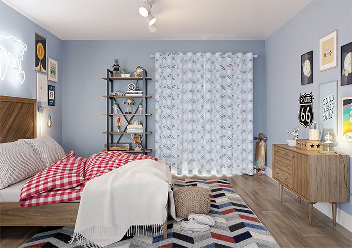 Flying Ace, Rainbow - Made to Measure Curtains - Image 15